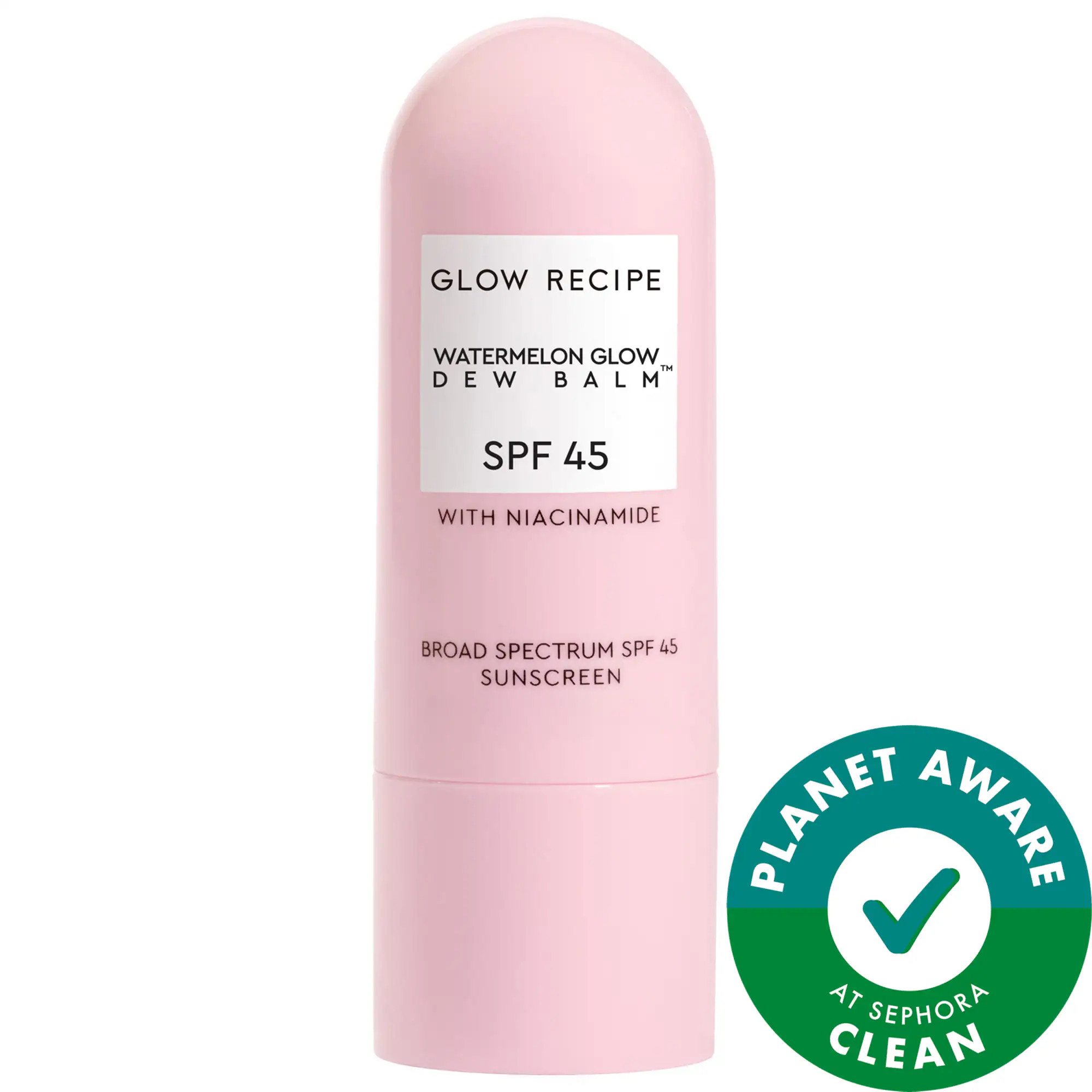 Glow Recipe Watermelon Glow Niacinamide Dew Balm Face Sunscreen Stick- SPF 45 0.5 oz / 14 g | Sephora (US)