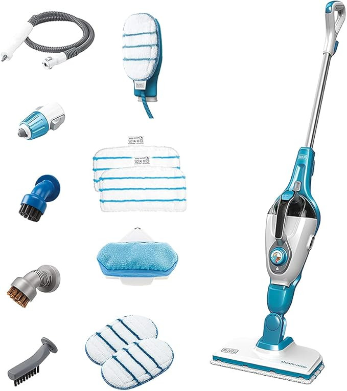 BLACK+DECKER 7in1 Steam Mop with SteamGlove Handheld Steamer (HSMC1361SGP) | Amazon (US)