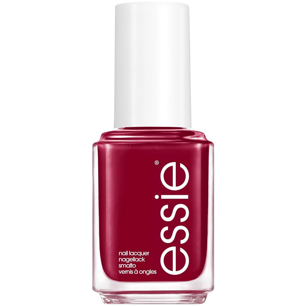 essie Salon-Quality Nail Polish, 8-Free Vegan, Burgundy Red, Nailed It, 0.46 fl oz | Amazon (US)