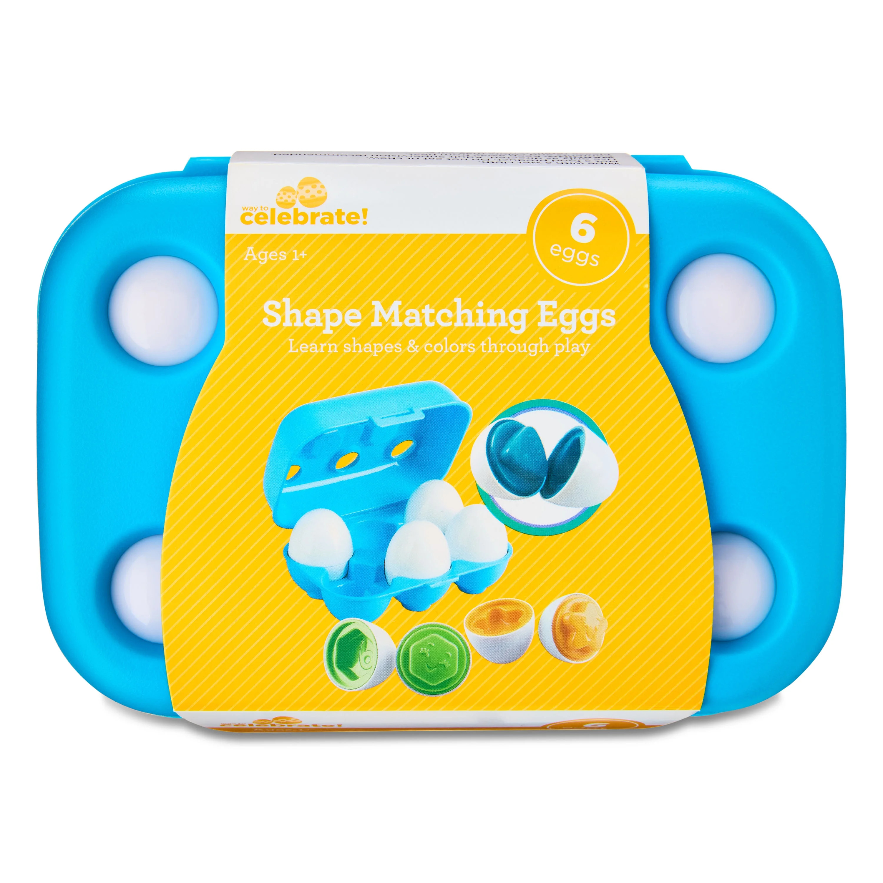 Shape Sorter Eggs, 6 Count, Easter by Way To Celebrate | Walmart (US)