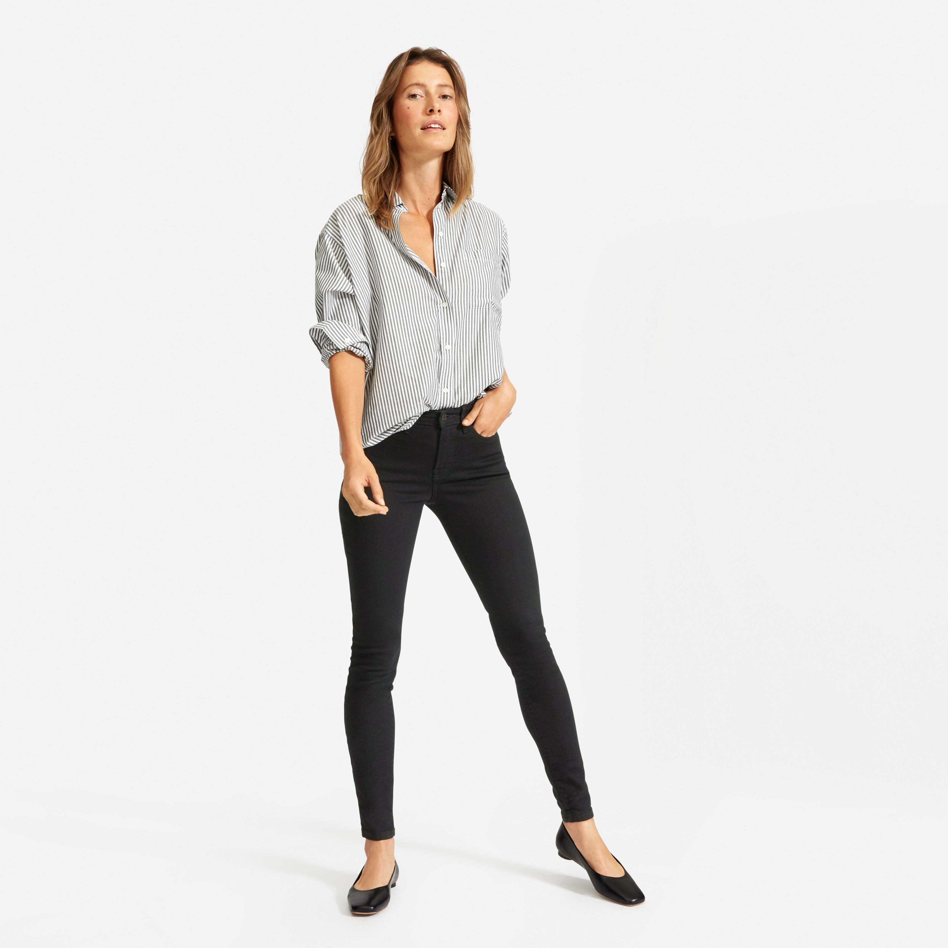 Women's Authentic Stretch Mid-Rise Skinny by Everlane in Black, Size 29 | Everlane