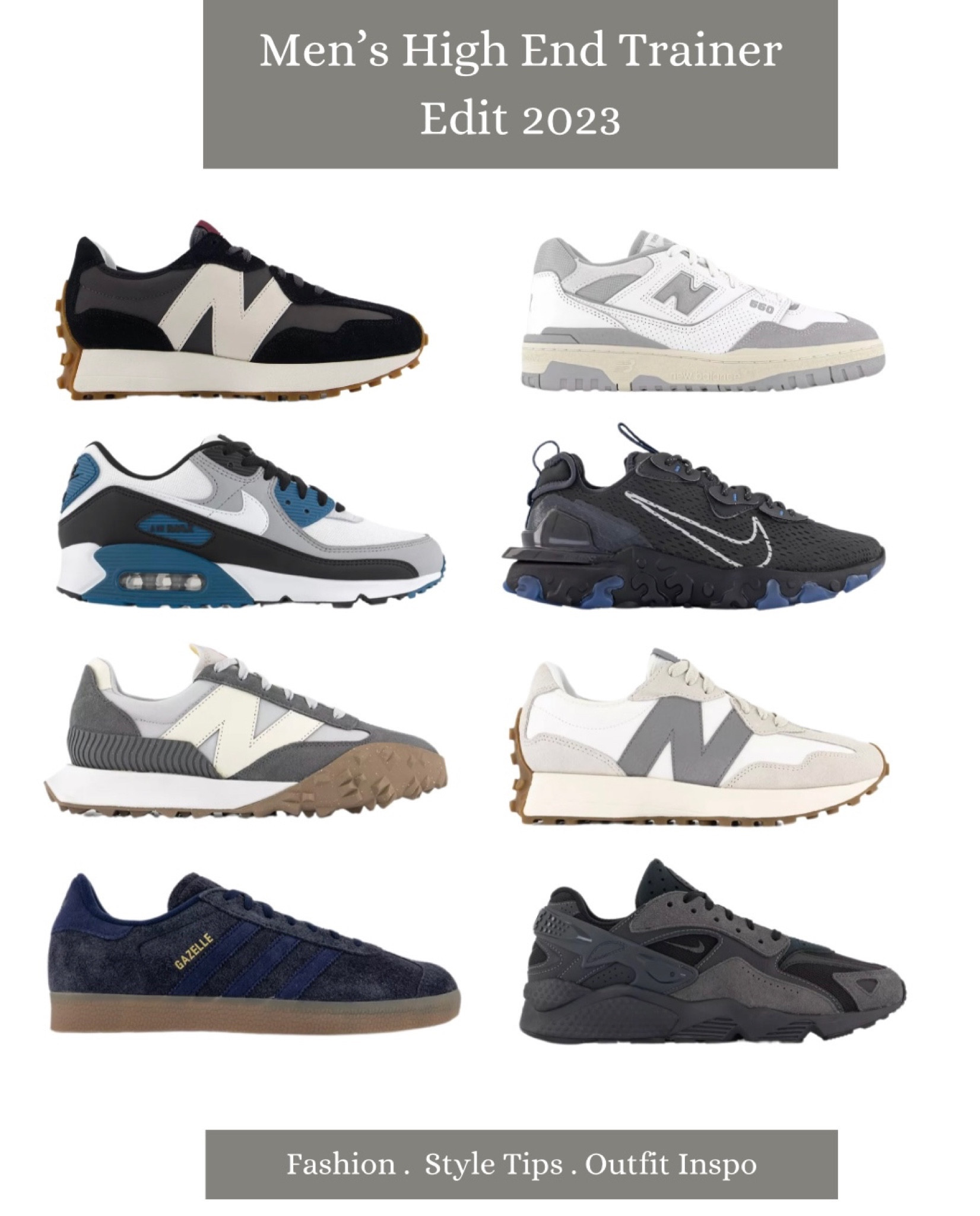 Trainers, sneakers, new balance, Nike, adidas, men’s shoes, men’s trainers, men’s fashion, style edit

#LTKshoecrush #LTKmens #LTKstyletip