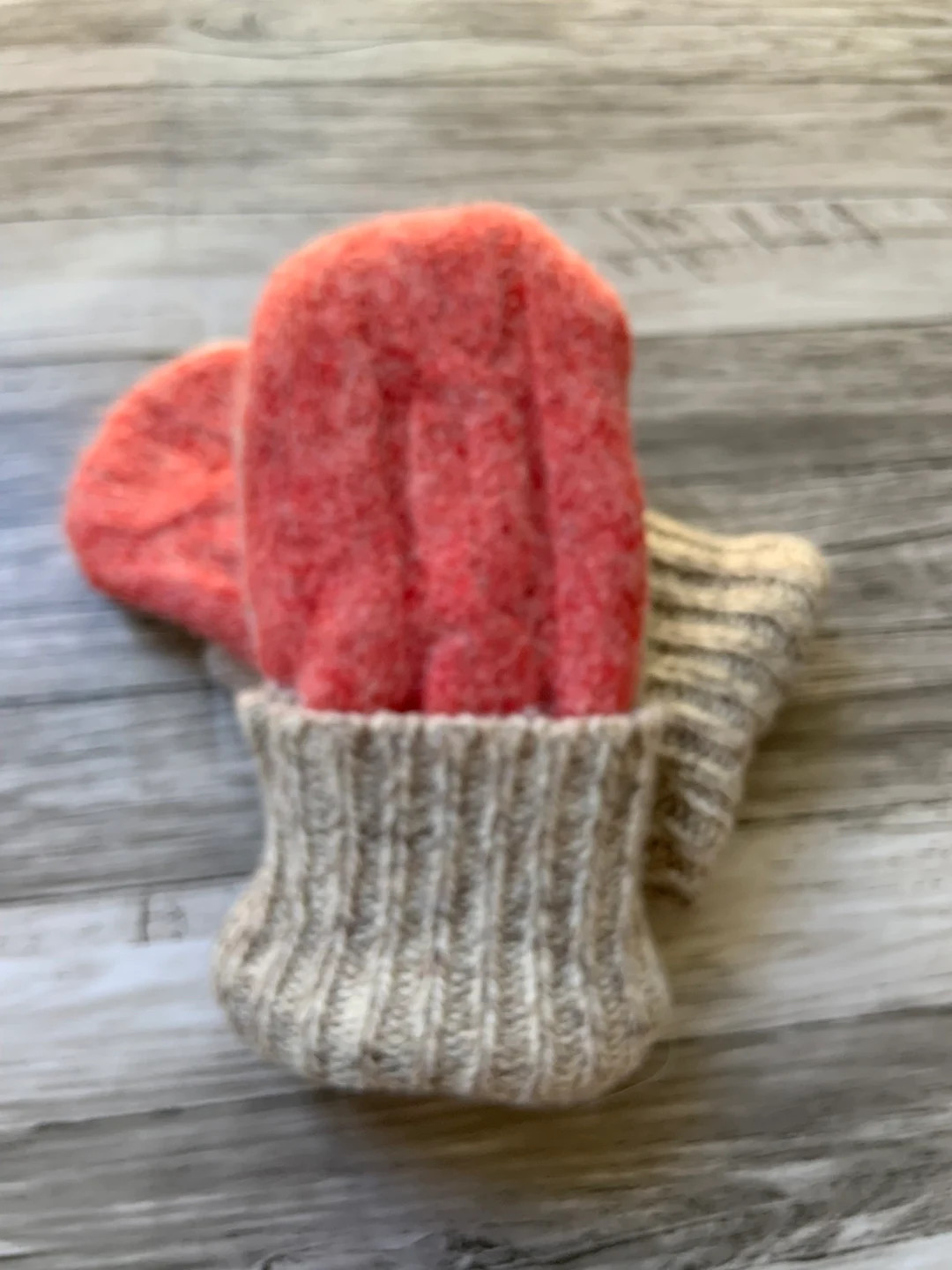 Kids Size Small Mittens Felted Wool Mittens Fleece Lined Sweater Mittens - Etsy | Etsy (US)