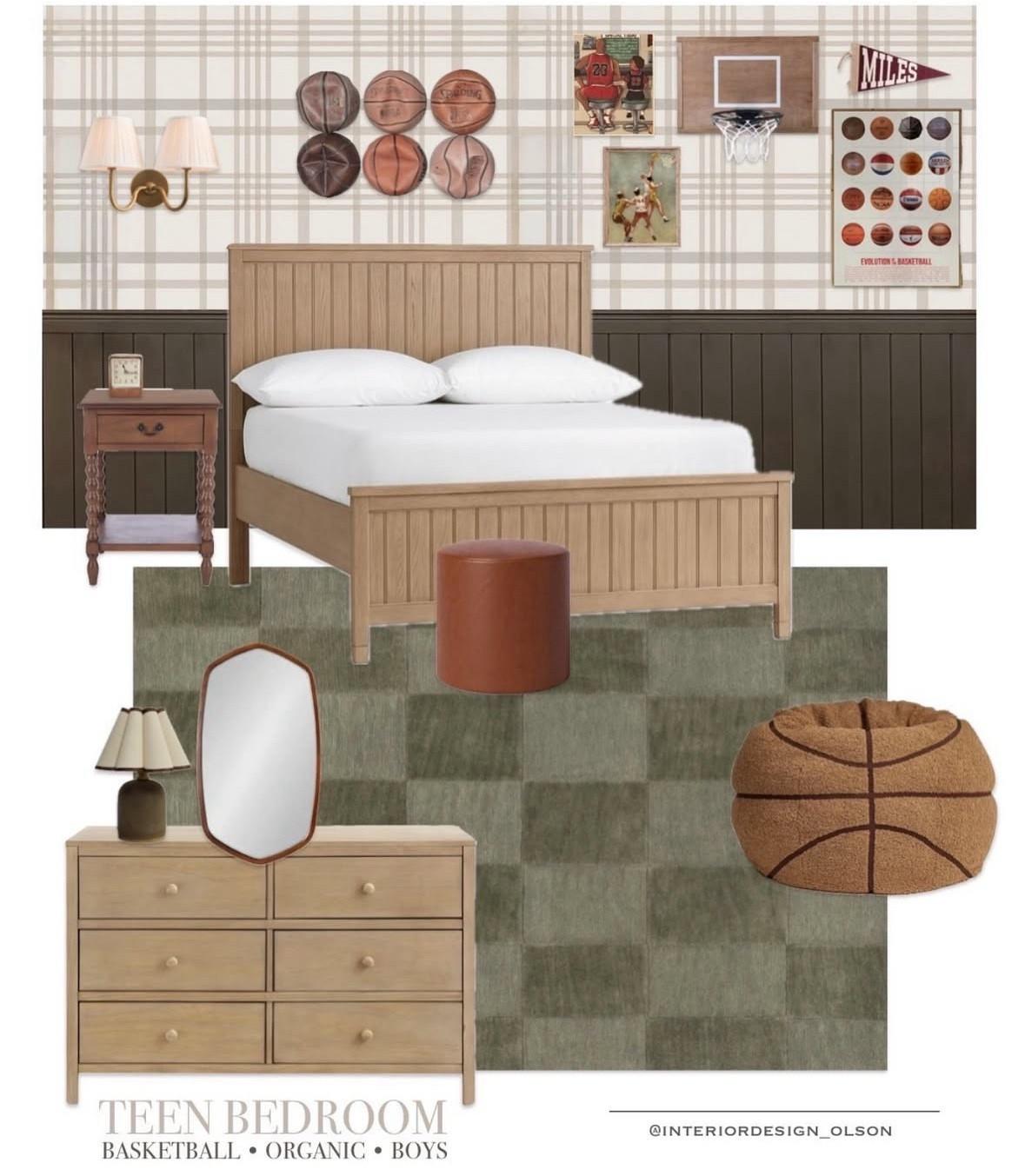 Teen Bedroom: Basketball-Inspired Design

For the basketball-loving teen, this room blends organic textures, warm neutrals, and vintage sports decor to create a space that’s both stylish and personal.

🏀 Would your teen love this setup? Tap to shop!

#TeenBedroom #BasketballRoom #SportsDecor #OrganicDesign #BoysRoomInspo #InteriorDesign