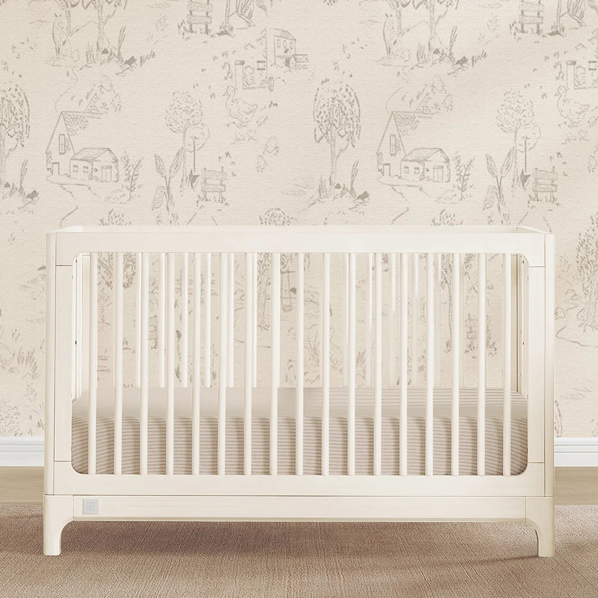 Wren 4-In-1 Convertible Crib By Delta Children - Greenguard Gold Certified, Antique White | Wayfair North America