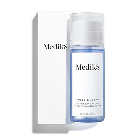 Medik8 Press and Clear - Clarifying Facial Tonic - Exfoliating BHA Face Toner for Women and Men -... | Amazon (US)