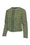 [BLANKNYC] womens [Blanknyc] Collarless Quilted Jacket, Happy Camper, Small US | Amazon (US)
