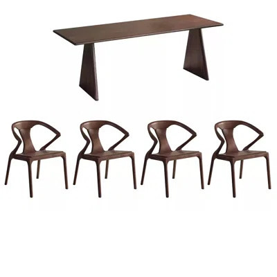 Solid wood modern dining table sets. | Wayfair North America