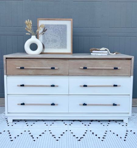 MCM Kroehler Custom Dip Painted 6 Drawer Dresser

» Kroehler furniture brand
» Solid wood piece
» Dovetail drawers
» Paint dipped detail
» Custom Oak hardware pulls
» Neutral mineral paint color
» Sealed with water-based polycrylic 

Staging 
Furniture Flip
Restore

#LTKstyletip #LTKhome #LTKunder100