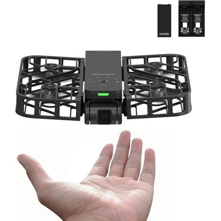HOVERAir X1 Self-Flying Camera Pocket-Sized Drone Foldable with Palm Take off Black (Combo) | Walmart (US)