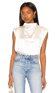 Line & Dot Dolly Blouse in Ivory from Revolve.com | Revolve Clothing (Global)