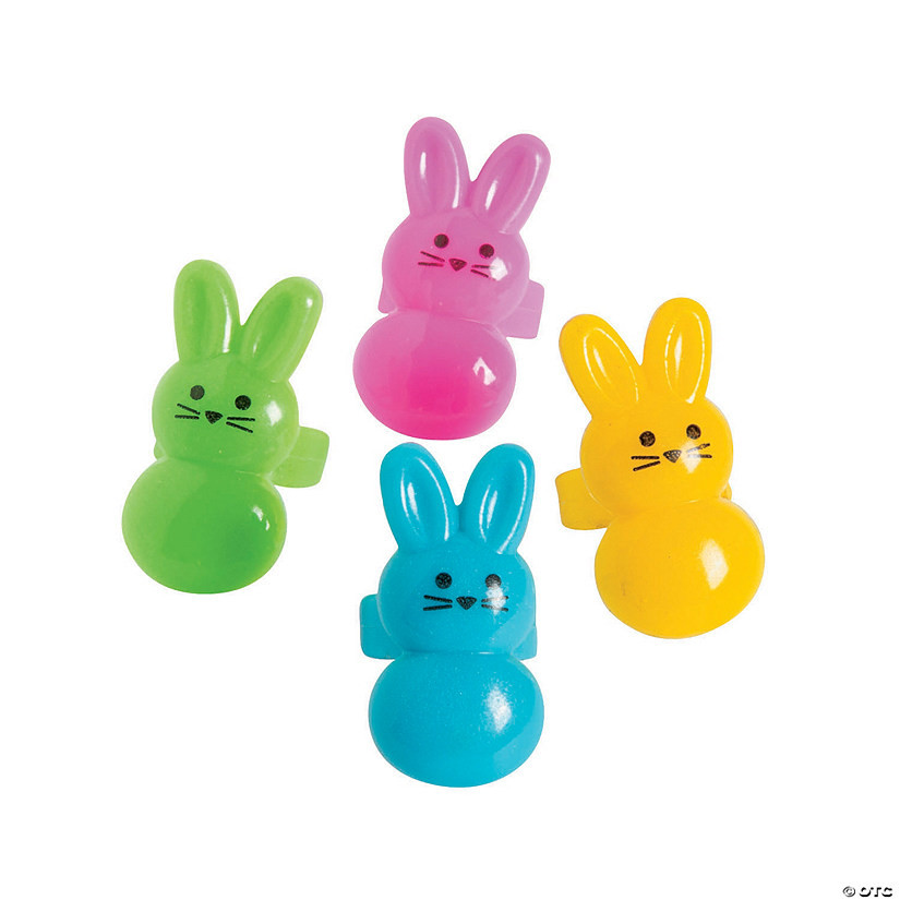 Bunny Rings - 12 Pc. | Oriental Trading Company