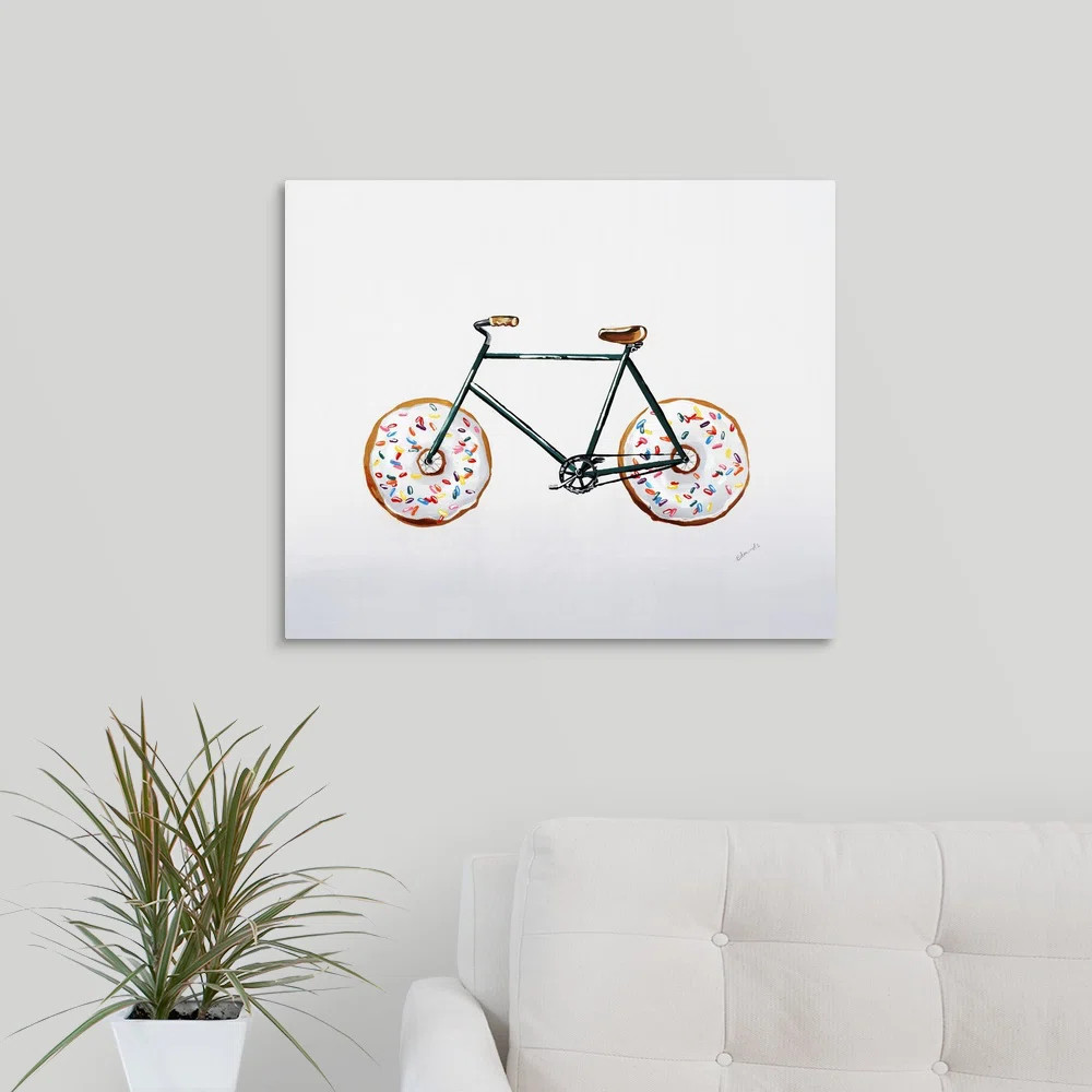 " Donut Run I " by Sydney Edmunds Painting Print | Wayfair North America