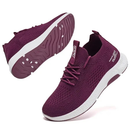 HOBIBEAR Womens Running Shoes-Memory Foam Shoes Women for Indoor Outdoor Gym Gray 5.5 | Walmart (US)