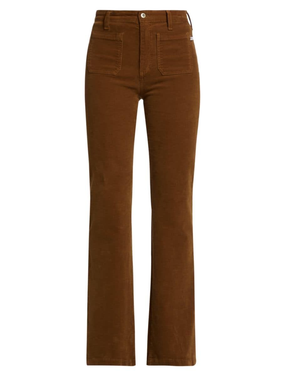 Anisten Corduroy High-Rise Bootcut Jeans | Saks Fifth Avenue