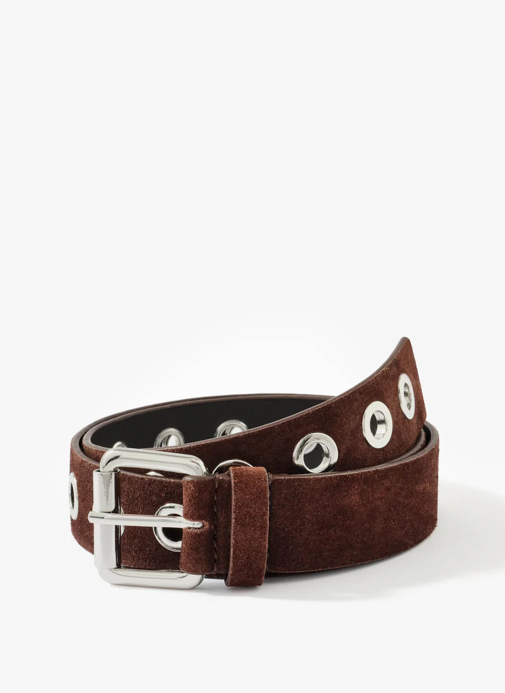 Brown Suede Eyelet Belt | Mint Velvet