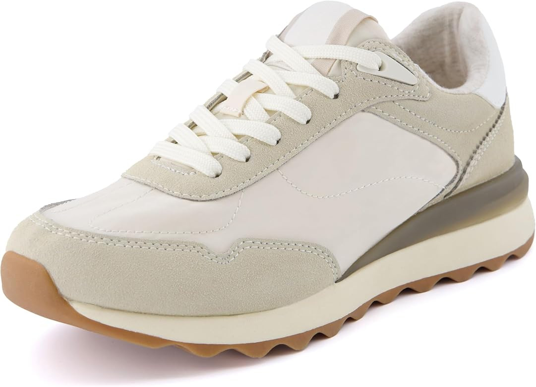 CUSHIONAIRE Women's Kicks lace up Nylon Sneaker +Comfort Foam, Wide Widths Available | Amazon (US)