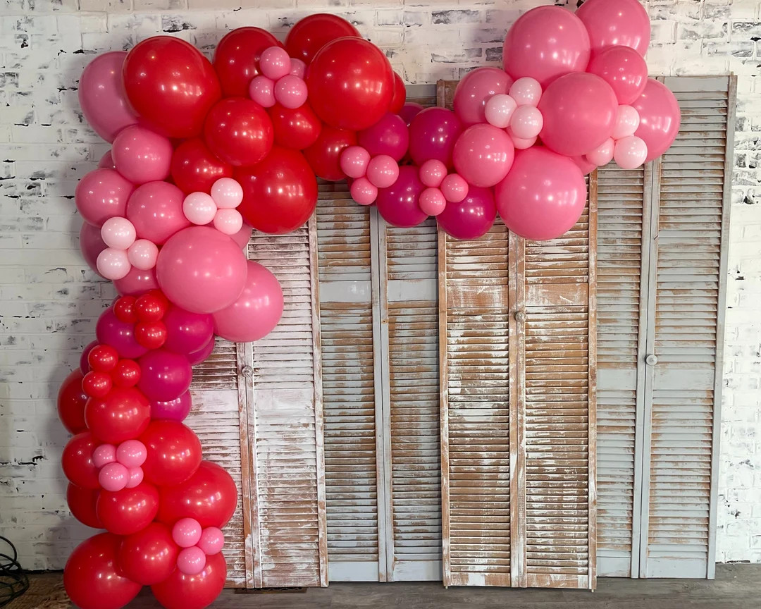 Valentines Day DIY Balloon Garland Galentines Balloon Arch Kit Vanlentines Decorations Balloons G... | Etsy (US)