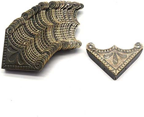 T Tulead Box Edge Protector Corner Bracket Decorative Iron Corner Antique Corner Protectors Hardw... | Amazon (US)