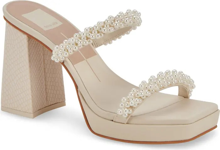 Ariele Imitation Pearl Platform Sandal (Women) | Nordstrom Rack