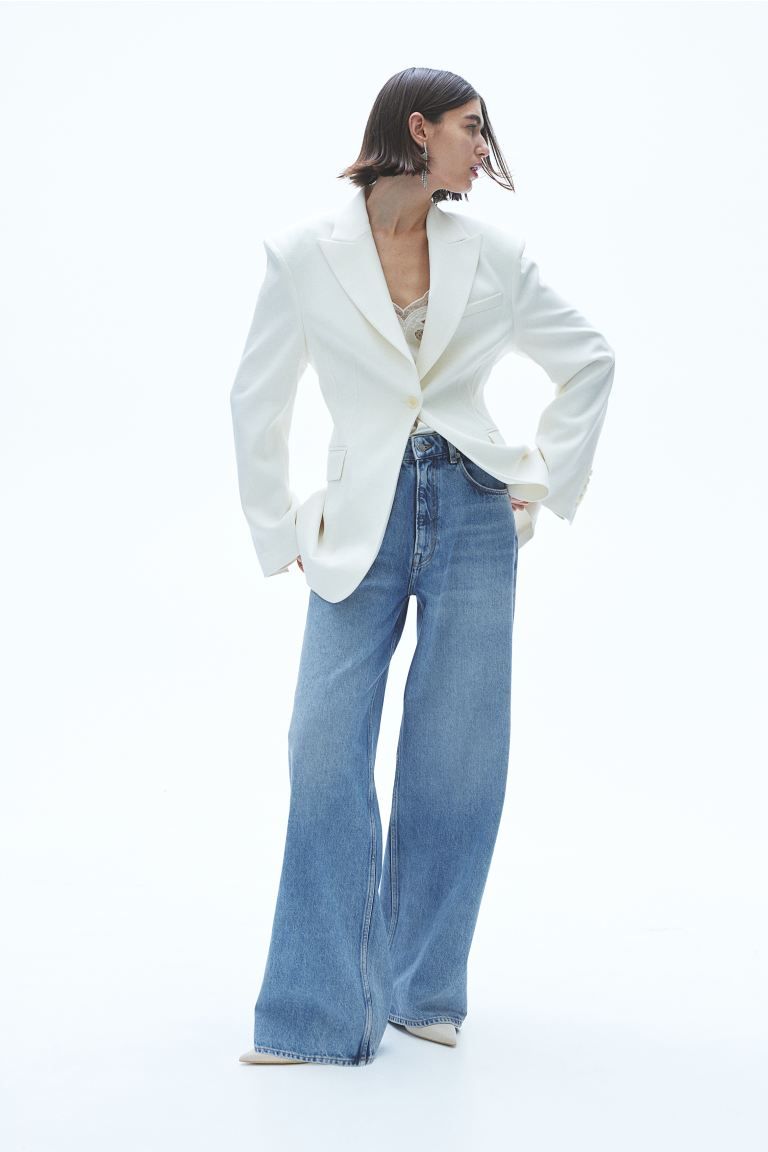 Wide Regular Jeans - Light denim blue - Ladies | H&M GB | H&M (UK, MY, IN, SG, PH, TW, HK)