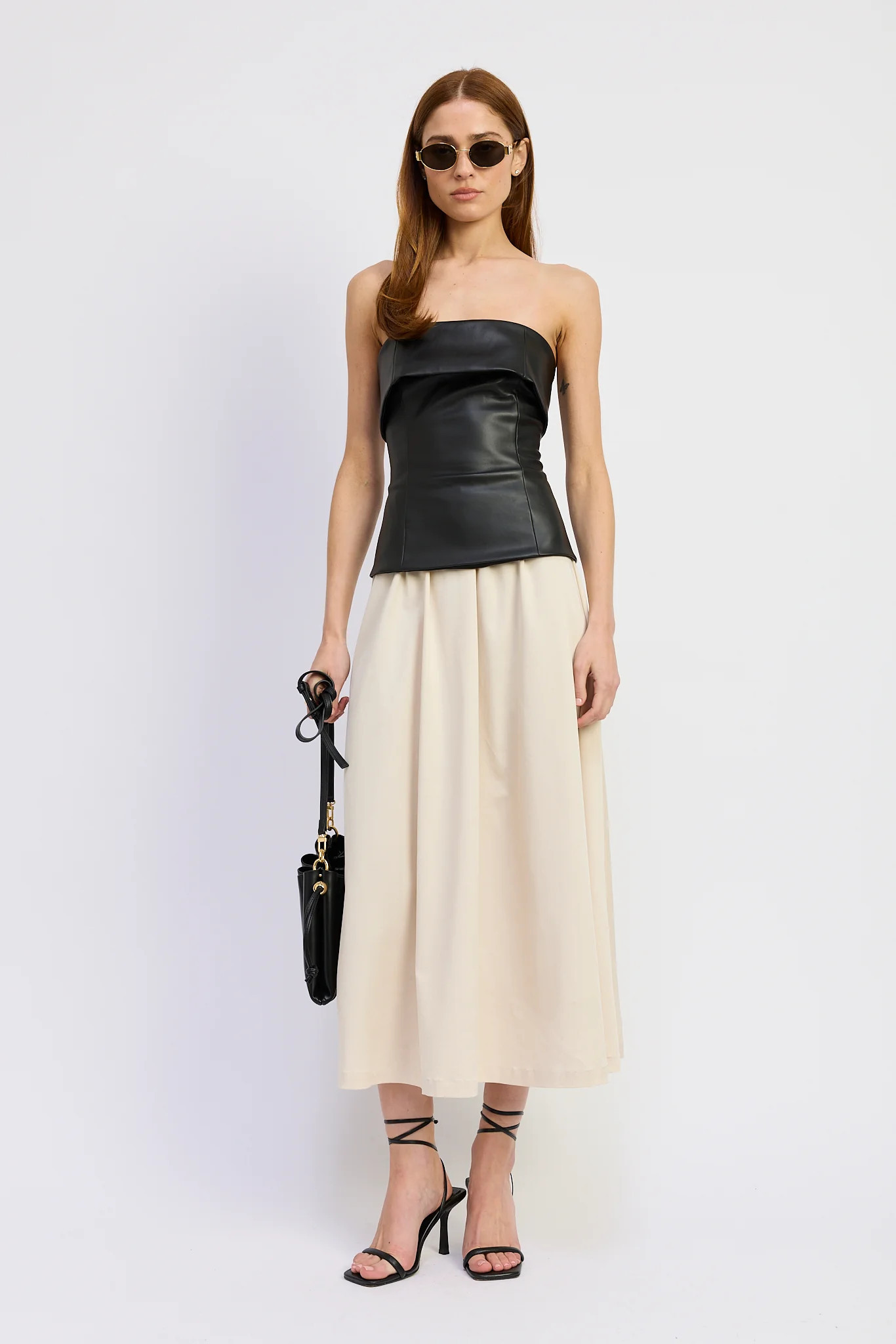 Essence Mixed Media Midi Dress | En Saison