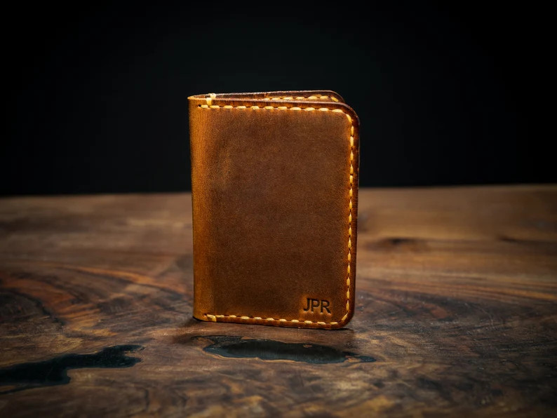 Minmalist Front pocket wallet, The Wilder Slim Wallet,  Antique Leather Card Sleeve, Minimalist P... | Etsy (US)