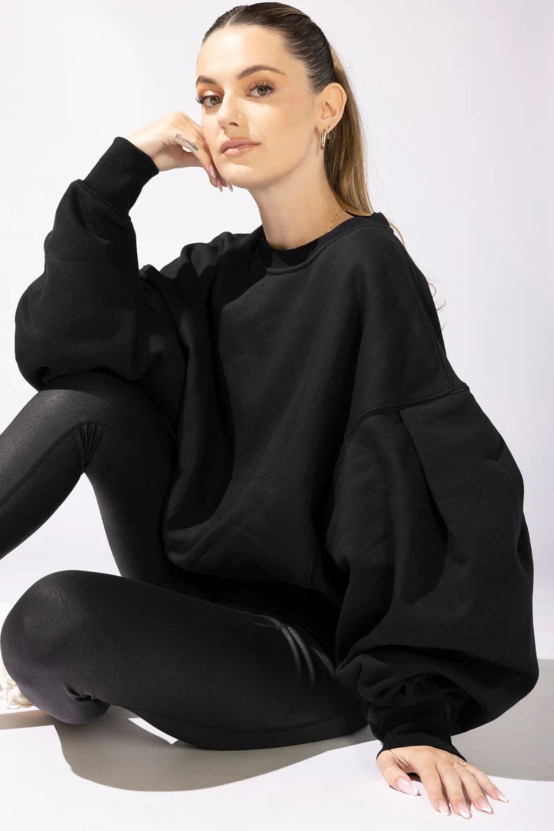 The Brunch Sweater - Black | POPFLEX