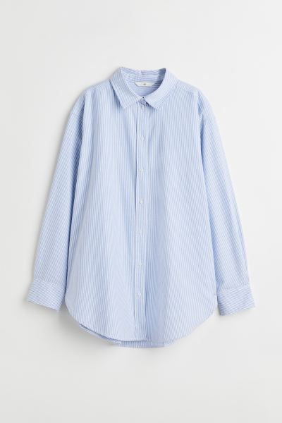 Oxford shirt - Light blue/Striped - Ladies | H&M GB | H&M (UK, MY, IN, SG, PH, TW, HK)