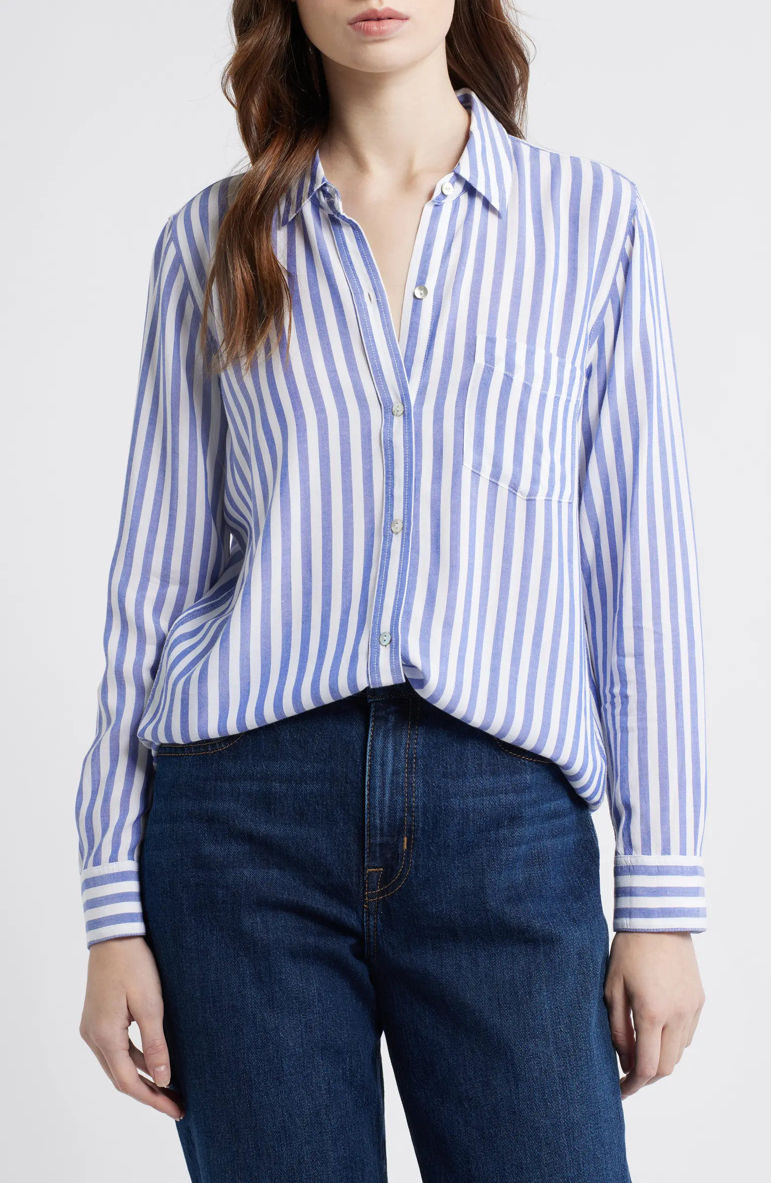 Rails Wren Stripe Button-Up Shirt | Nordstrom | Nordstrom