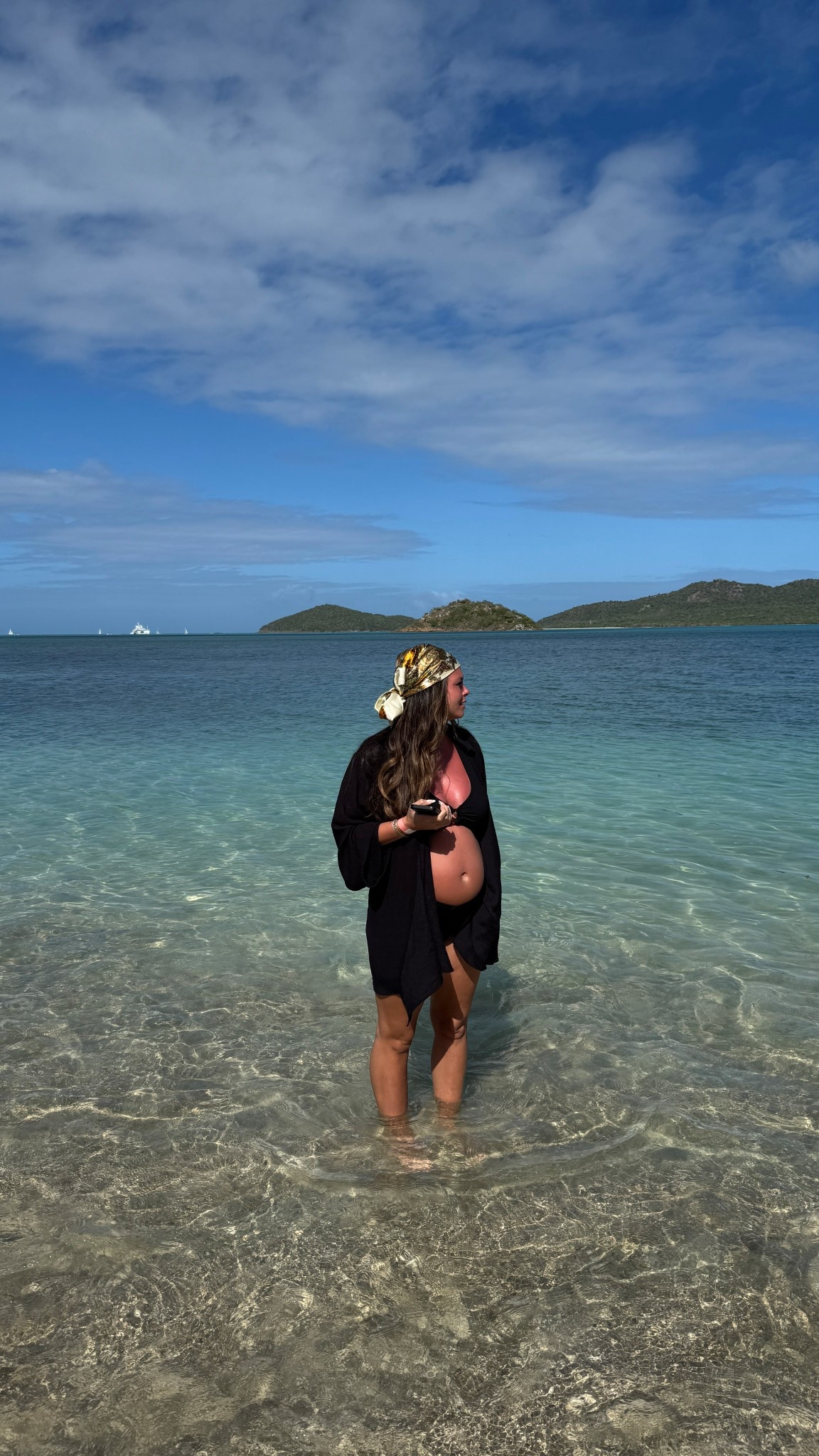 Summer vacation outfit / cover up / head scarf / black bikini / maternity swimsuit 

#LTKSummerEdit #LTKBump #LTKStyleTip