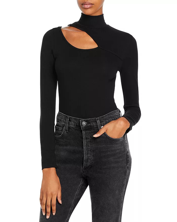 Cutout Turtleneck Top | Bloomingdale's (US)