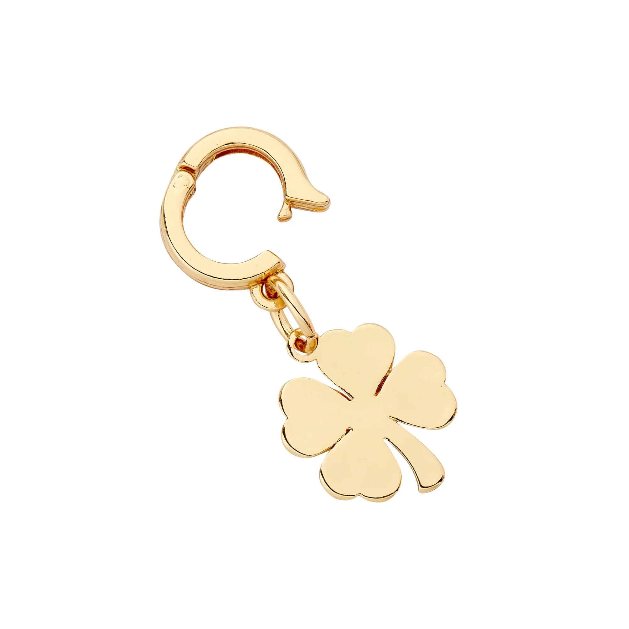 Gold Charms - Puffed Clover Charm | Oventure
