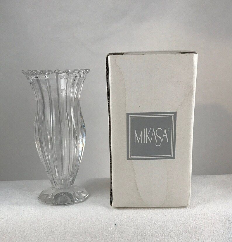 Mikasa Fanfare Crystal Mini Vase Germany | Etsy | Etsy (US)
