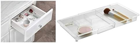 iDesign Extendable Drawer Organiser, Adjustable Makeup Drawer Organiser Tray Made of Durable Plas... | Amazon (UK)