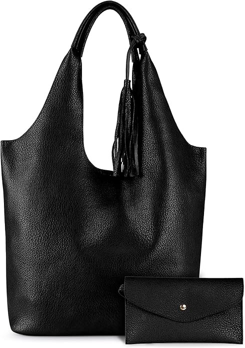 Montana West Slouchy Hobo Bags for Women Soft Designer Shoulder Purses Ladies Top Handle | Amazon (US)