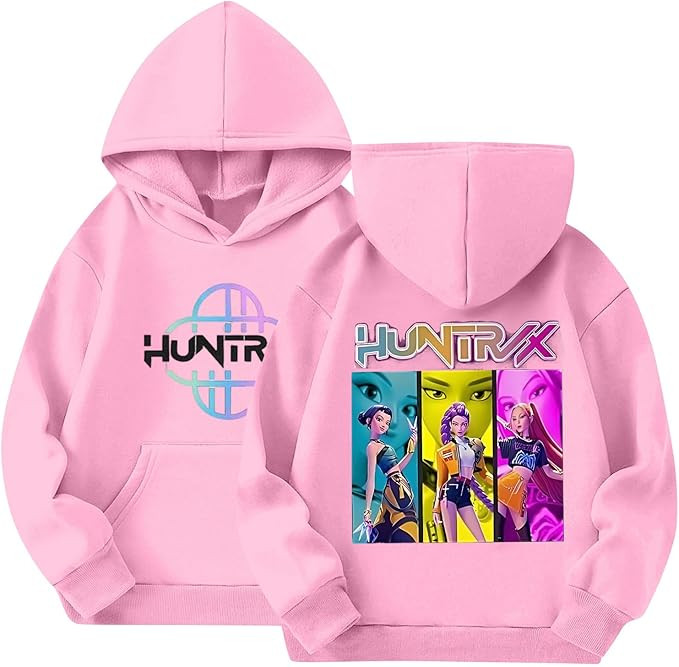 Demon Movie Hunters Hoodie for Girls Kids Cute Cartoon Graphic Oversized Casual Long Sleeve Pullo... | Amazon (US)