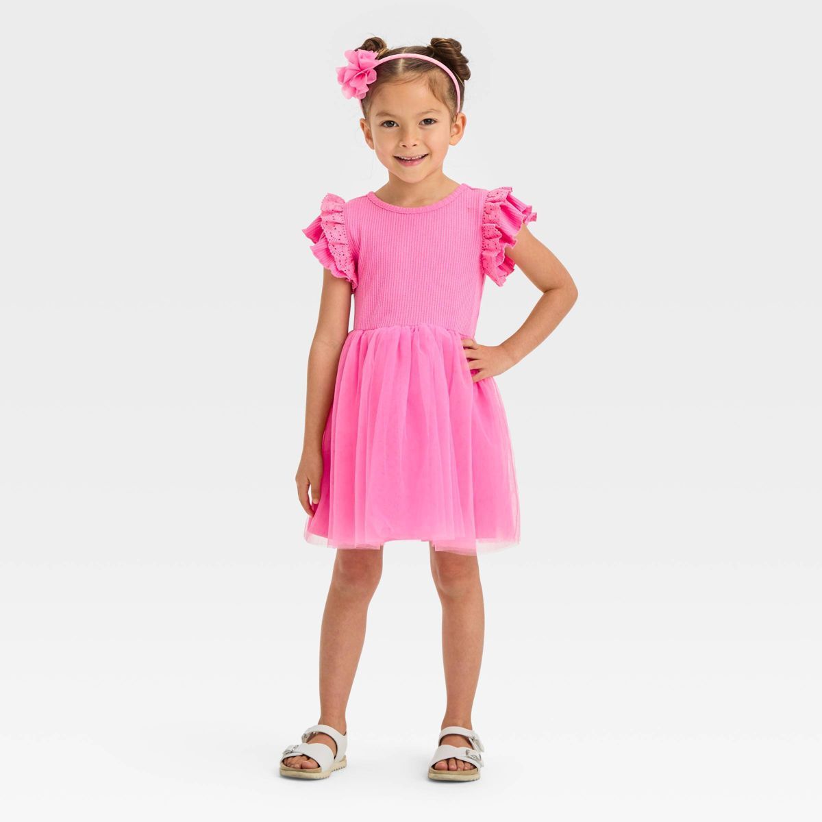 Toddler Girls' Tulle Dress - Cat & Jack™ Blue 12M | Target
