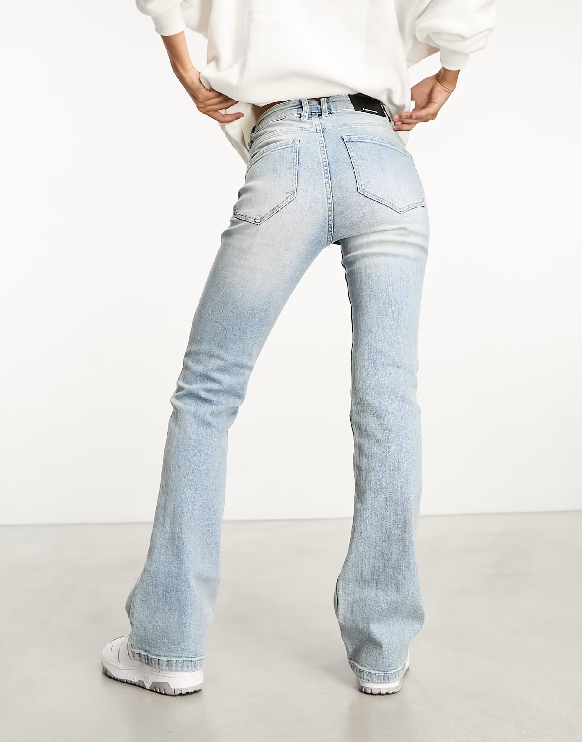 Stradivarius straight bootcut jean in light wash | ASOS (Global)