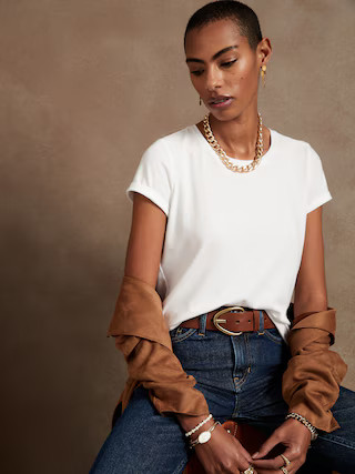 Timeless Crew-Neck T-Shirt | Banana Republic Factory