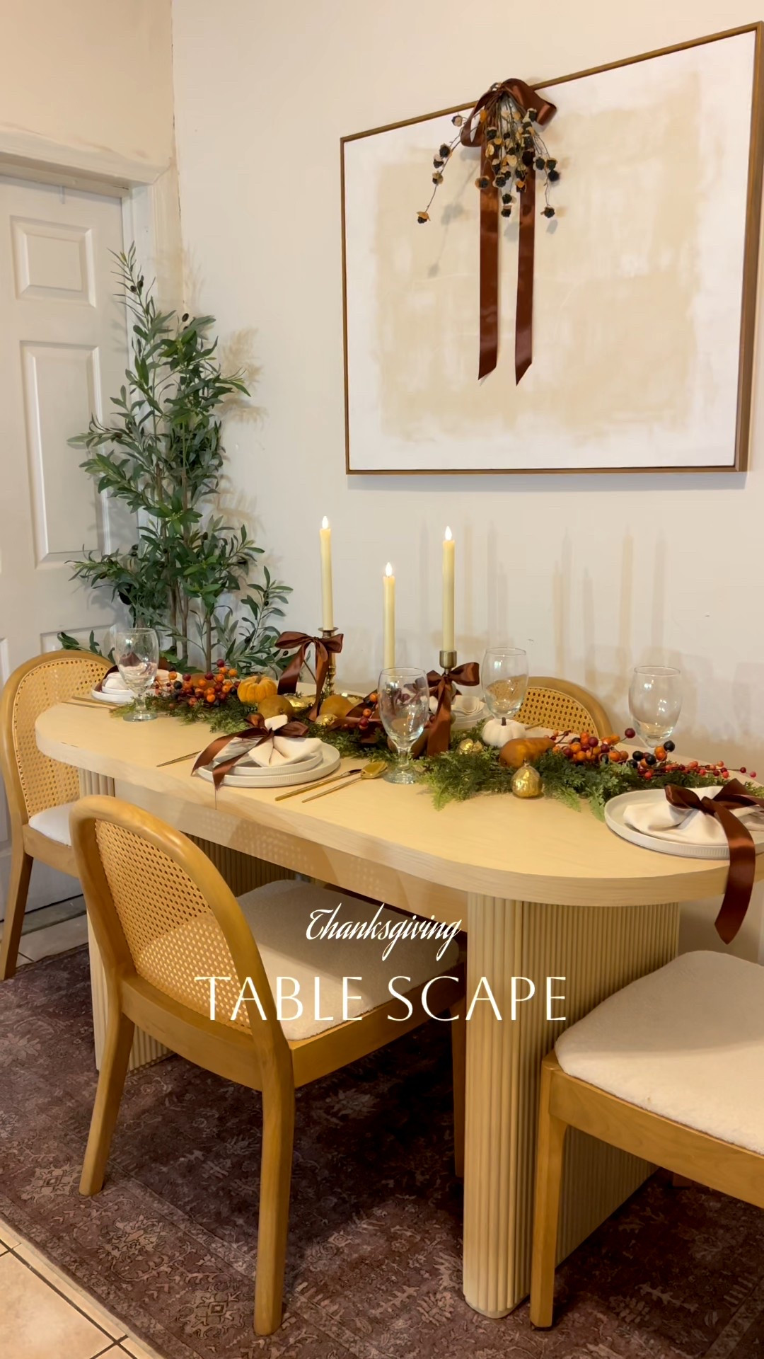 🍂 Fall gatherings are my love language 🍁
Here’s a peek at my Thanksgiving tablescape, cozy textures, warm tones, and all the little details that make this season feel extra special.
I linked everything for you on LTK so you can recreate this look at home. 🤍✨


#ThanksgivingTablescape #FallDecor #FallTablescape #ThanksgivingDecor #CozyHomeVibes #LTKFinds #HomeDecorInspo #HolidayHosting #TablescapeInspo #FallAesthetic #HomeStyle #CozyTablescape

#LTKHoliday #LTKHome