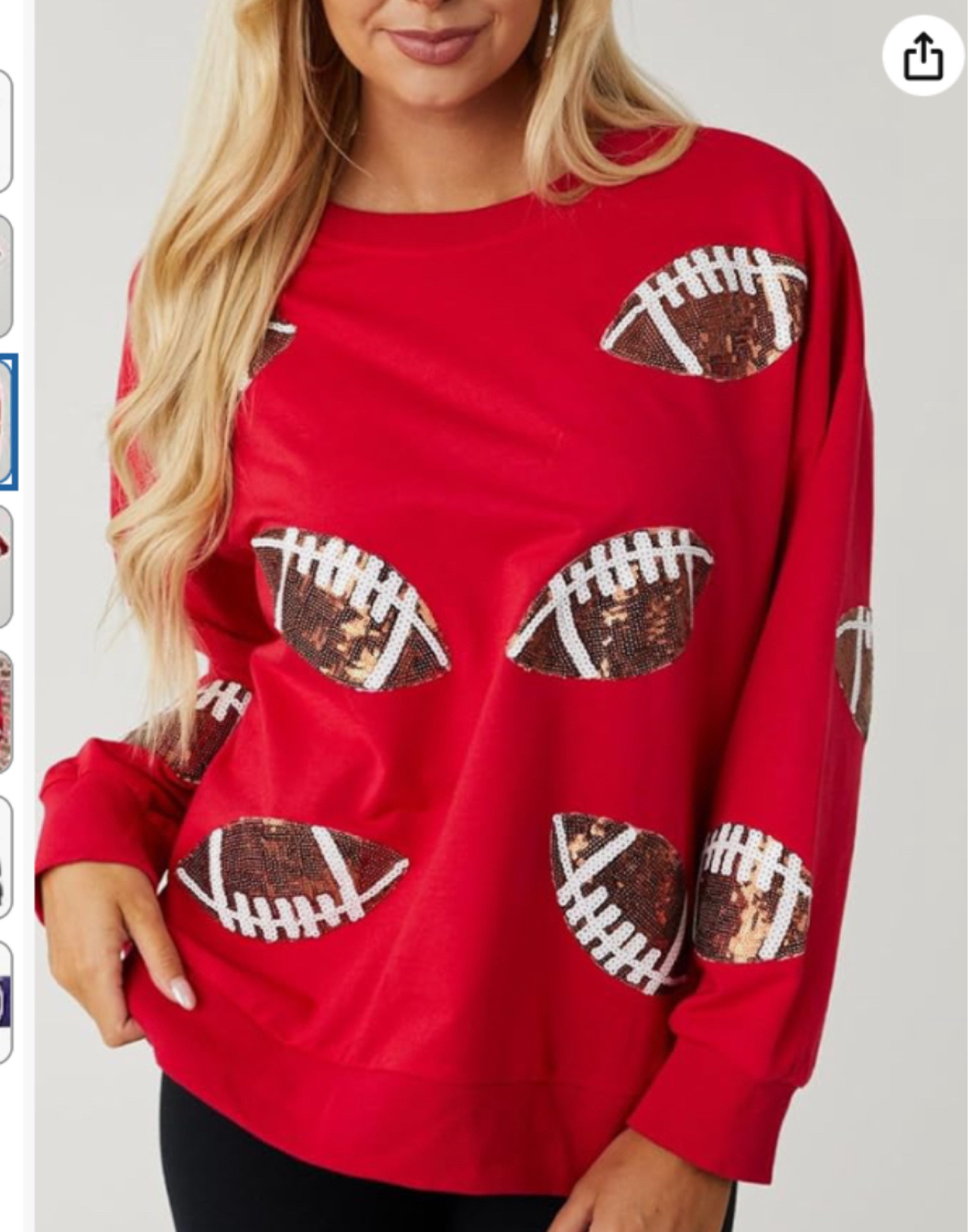 Chiefs football sequin sweater comes in 8 different colours for different NFL teams #NFL #football #chiefs

#LTKActive #LTKSeasonal #LTKstyletip