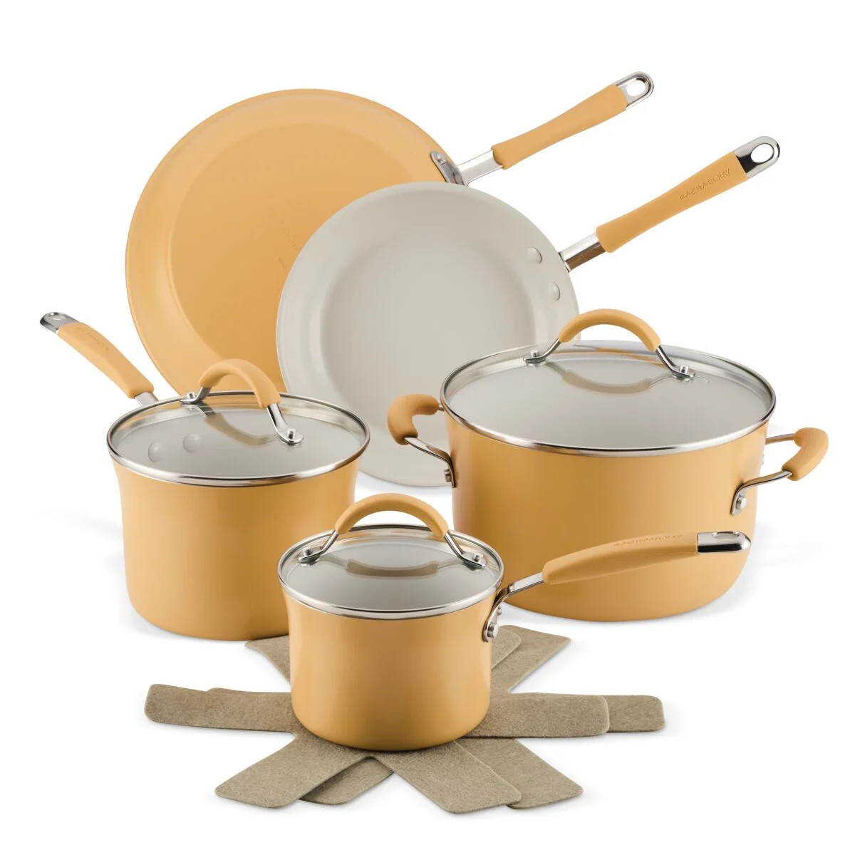 10-Piece Ceramic Nonstick Cookware Set | Rachael Ray
