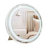 PETAFLOP Makeup Mirror with Lights Round Vanity Mirror with Lights, Cold White LED Makeup Mirror | Amazon (US)