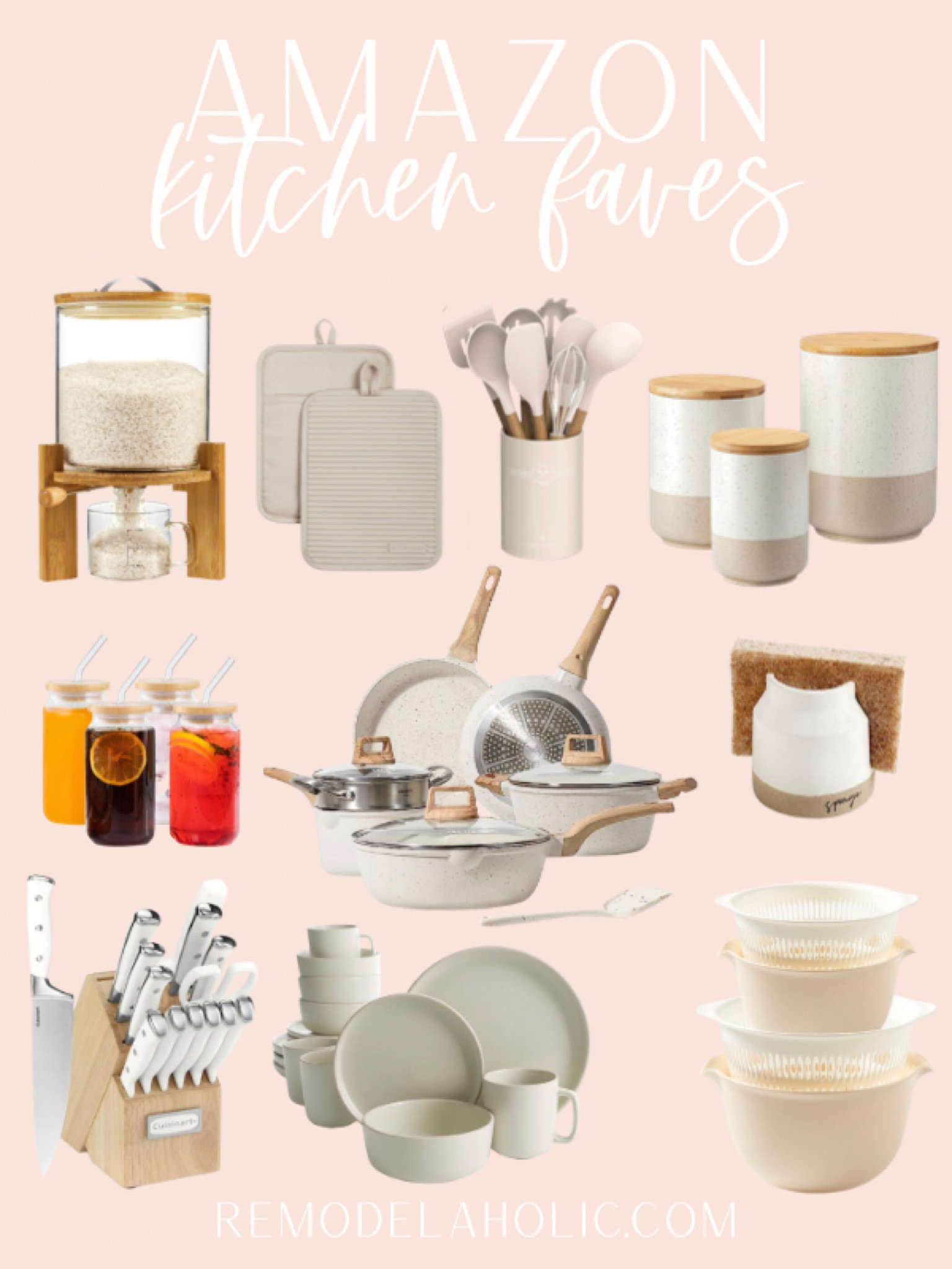 Amazon Kitchen Faves! We are loving all these kitchen items that can be shipped prime! They’re just as pretty as they are useful!

Amazon home, home decor, amazon kitchen, home, kitchen, neutral home



#LTKunder100 #LTKhome #LTKFind