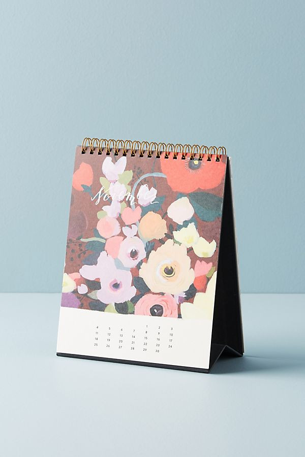 Picturesque Florals 2018 Desk Calendar | Anthropologie (US)