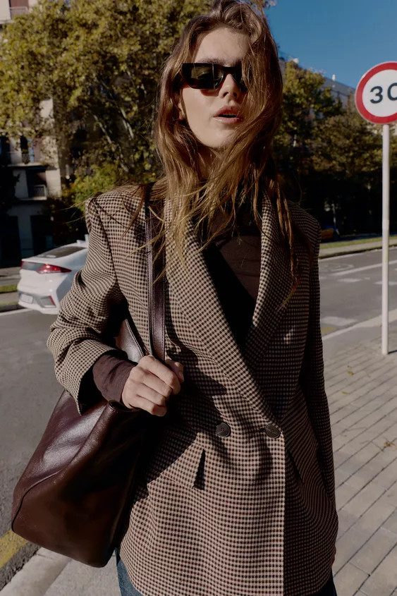 OVERSIZED DOUBLE-BREASTED BLAZER | Zara US