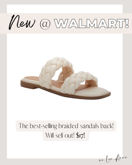 New Walmart braided sandals! 

Lee Anne Benjamin 🤍

#LTKshoecrush #LTKunder50 #LTKstyletip