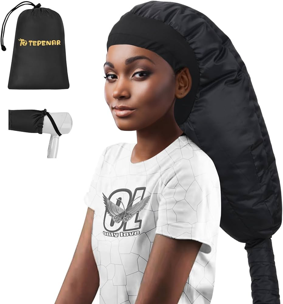 Bonnet Hair Dryer Attachment: Upgraded Extra Large Hooded Hair Dryer Adjustable Soft Blow Dryer C... | Amazon (US)