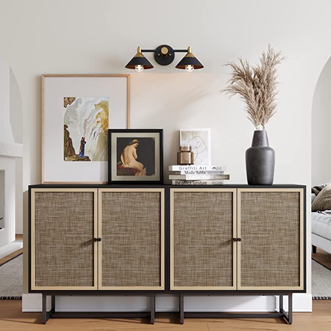 Nathan James Sideboard Buffet Modern Storage, Free Standing Accent Cabinet for Hallway, Entryway ... | Amazon (US)